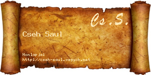 Cseh Saul névjegykártya